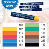 Faber-Castell Oil Pastel Crayons - 12ct