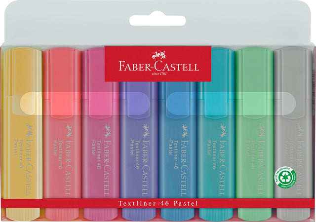 Faber-Castell Pastel Highlighters - Box of 8