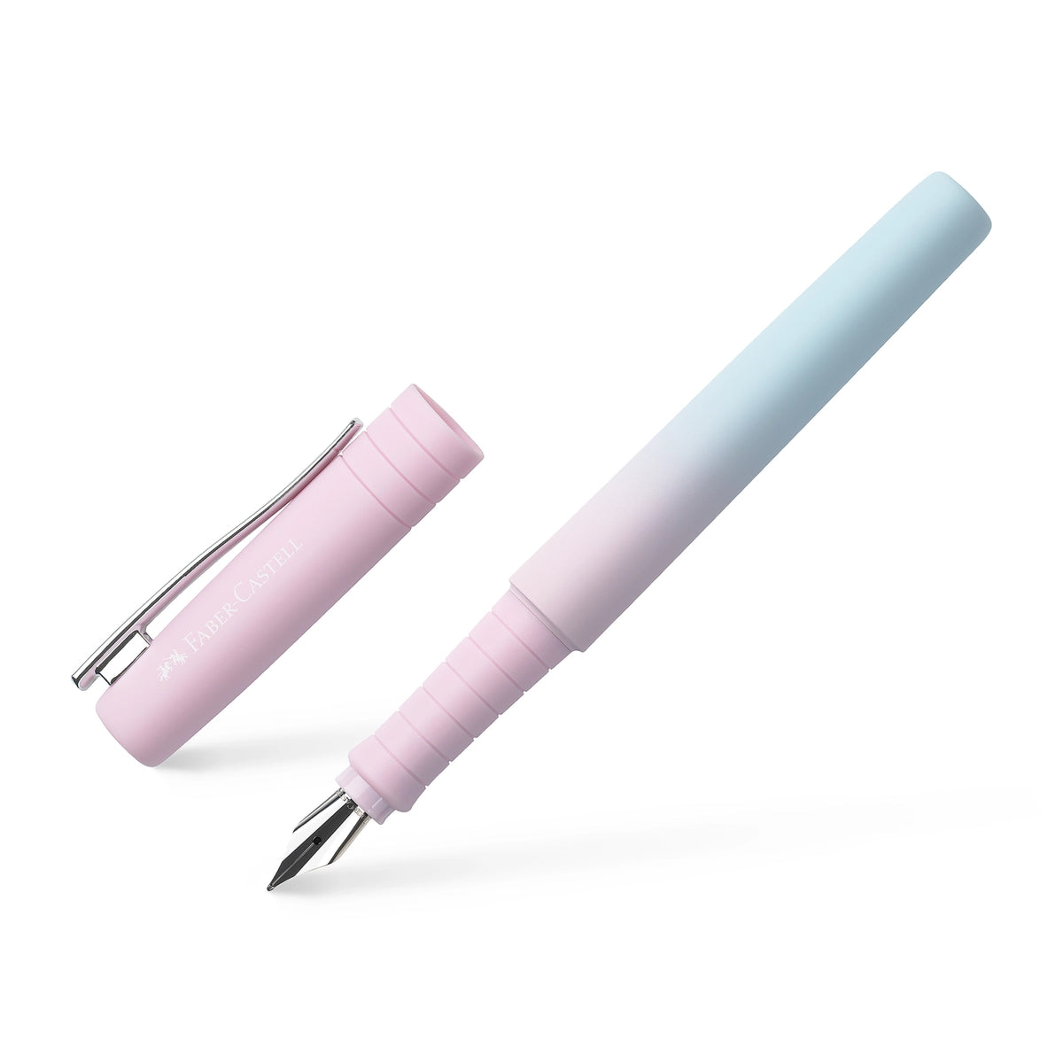 Faber-Castell Poly Ball Flow Fountain & Ballpoint Pen Gift Set - Blushing Sky