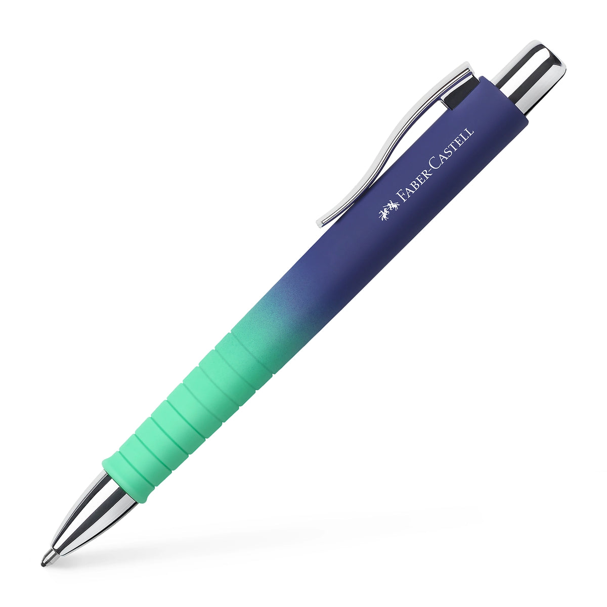 Faber-Castell Poly Ball Flow Fountain & Ballpoint Pen Gift Set - Buzzing Blue