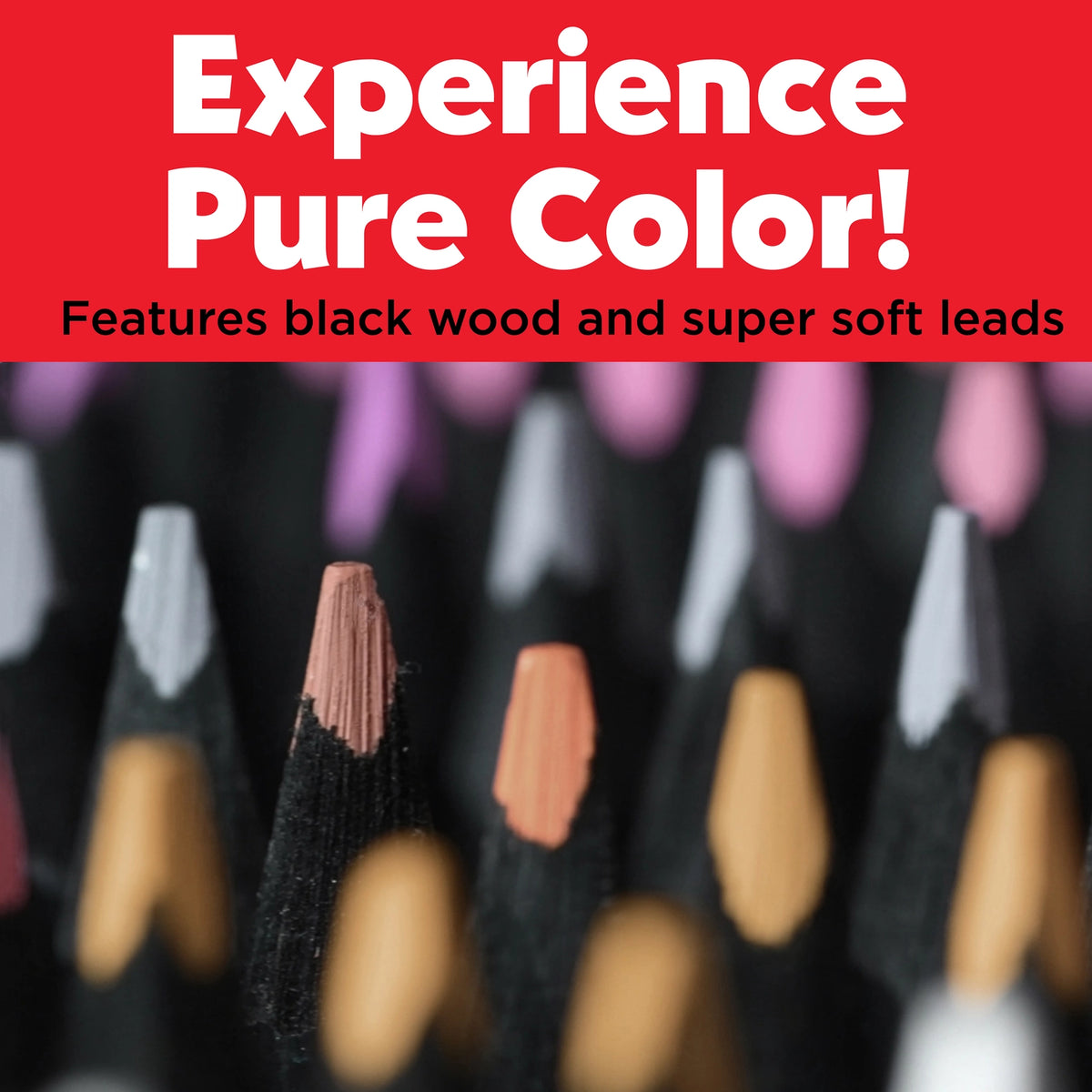 Black Edition Color Pencils with black wood and supersoft leads have great effects on light and even colored and dark paper. Pure Color!