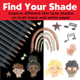 Black Edition Color Pencils with black wood and supersoft leads have great effects on light and even colored and dark paper. Pure Color!