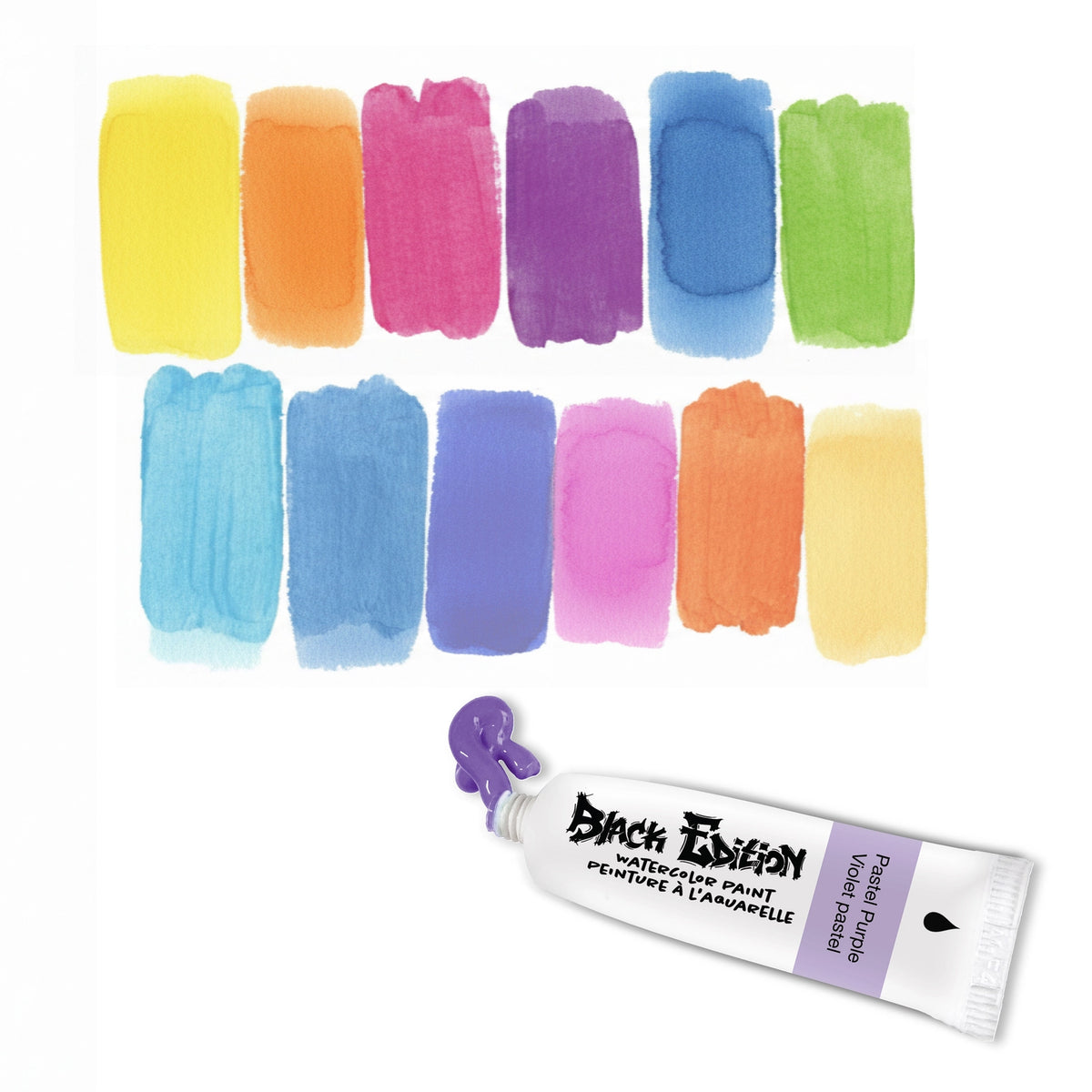 Faber-Castell Black Edition Watercolor Liquid Paint Tubes - Neon

12 Count set of watercolor paint tubes, each 0.3 fl oz (9ml) in size for use on light colored papers.