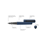 Whether you're writing the perfect novel, penning a valentine to your sweetheart, or jotting down the notes to a new tune, HEXO will help you bring your creativity to life!

Hexagonal barrel and cap made of anodized aluminum. Cap, with a metal clip pulls off and posts on the back end while writing. With or without the cap, the pen has a balanced weight. The ergonomically shaped grip zone allows for comfortable writing and is suitable for right and left-handed users.