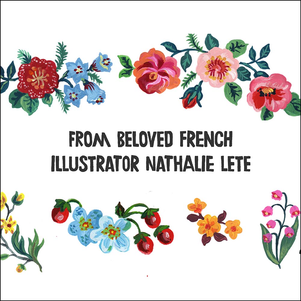 These 12 die-cut cards from Paris-based artist Nathalie Lété are all dressed up and ready to go! Featuring delightful paintings of dapper dogs and cute cats bearing gifts and flowers, these cards will suit all fancies—and occasions.&nbsp;

BELOVED FRENCH ARTIST: Nathalie Lété's distinct aesthetic has attracted a strong worldwide following. She works in a variety of mediums, including illustration, painting, ceramics, and textiles. 