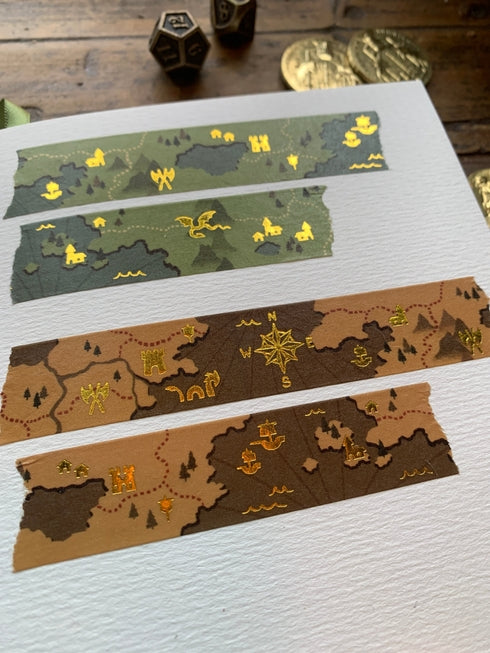 The Creeping Moon - Fantasy Maps Washi Tape