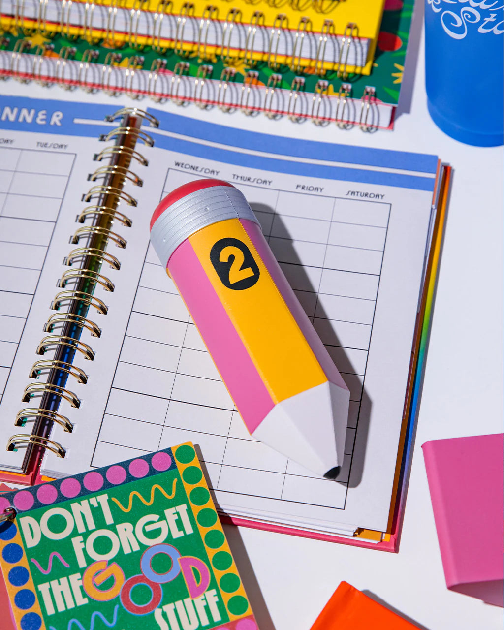 Let it all out with this pencil-shaped de-stress ball. It’s made of slow rising polyurethane foam, which basically just means that no matter how tight you squeeze it, It’ll always go back to its original shape. So squeeze all your troubles away, this pencil isn’t going anywhere.
