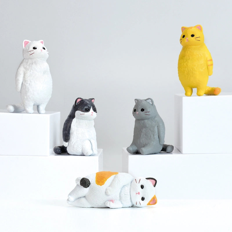 Just standing there... The soothing sight of them standing with a neutral expression...

Cats with nihilistic expressions and poses

Lineup (5 Variants):

White
Brown tiger
Black × White
Gray
Calico Cat