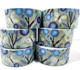 Cinta washi con diseño de mariposas y flores de aciano 