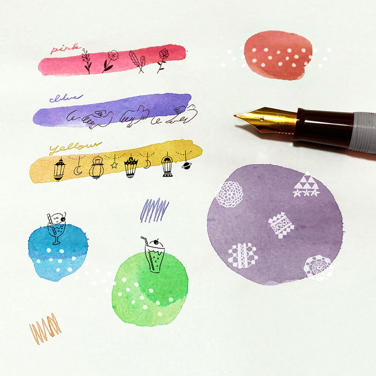 Serie monocromática de puntos de nieve Deco Rush