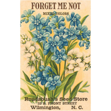 Elevate your inventory with this classic 3.5" x 5.5" postcard featuring an image from our Gardening collection titled Forget Me Not Seed Packet.