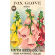 Elevate your inventory with this classic 3.5" x 5.5" postcard featuring an image from our Gardening collection titled Foxglove Seed Packet.