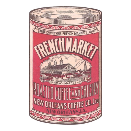 Elevate your inventory with this classic 3.5" x 5.5" postcard featuring an image from our Coffee & Tea collection titled French Market Coffee and Chicory.