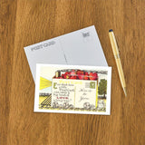 Elevate your inventory with this classic 3.5" x 5.5" postcard featuring an image from our Literature & Letters collection titled Postcard with Hearts.