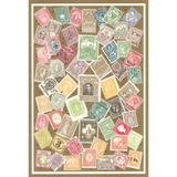 Elevate your inventory with this classic 3.5" x 5.5" postcard featuring an image from our Literature &amp; Letters collection titled Stamps of the World.