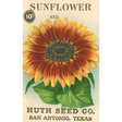 Elevate your inventory with this classic 3.5" x 5.5" postcard featuring an image from our Gardening collection titled Sunflower Seed Packet.
