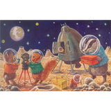 Elevate your inventory with this classic 3.5" x 5.5" postcard featuring an image from our Outer Space collection titled Woodland Creatures on the Moon. It captures a nostalgic, vintage-inspired aesthetic that customers love. Perfect for adding a charming, retro flair to your repertoire.

• Size: 3.5" × 5.5"

• Made in USA using biodegradable, recycled, and recyclable materials