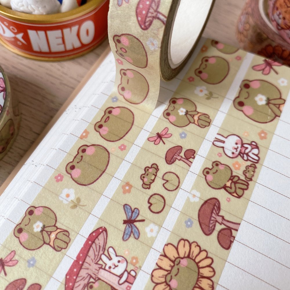 Cherry Rabbit Frog Friends Washi Tape