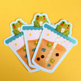 Froggy Boba Sticker