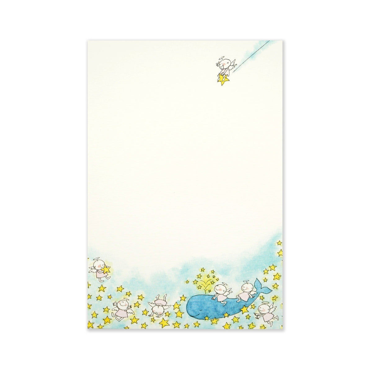 Postcards perfect for summer greetings such as summer greetings or late summer greetings. This is a postcard book that you can use by disassembling each sheet. 2 designs, 10 sheets in total. The design is adorable with Quu-chan playing in the starry Milky Way.