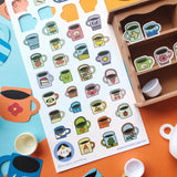 Art by: @laurajane_something
One sticker sheet is included.
Top Coating: None
Adhesive Layer: Paper
Backing Layer: Paper
Size: 6.69"x3.54"
Weight-0.03oz
1 Sheet Included
