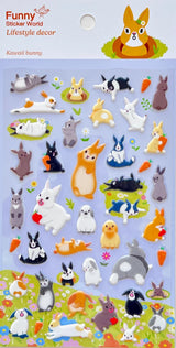 Funny Sticker World - Kawaii Bunny Puffy Sticker Sheet

Sweeten up your journal, planner, or craft projects with the Kawaii Bunny Puffy Sticker Sheet from Funny Sticker World. Filled with adorable bunny‑themed illustrations, this sheet brings a playful charm to any page.

Puffy sticker sheet
Includes 1 sticker sheet