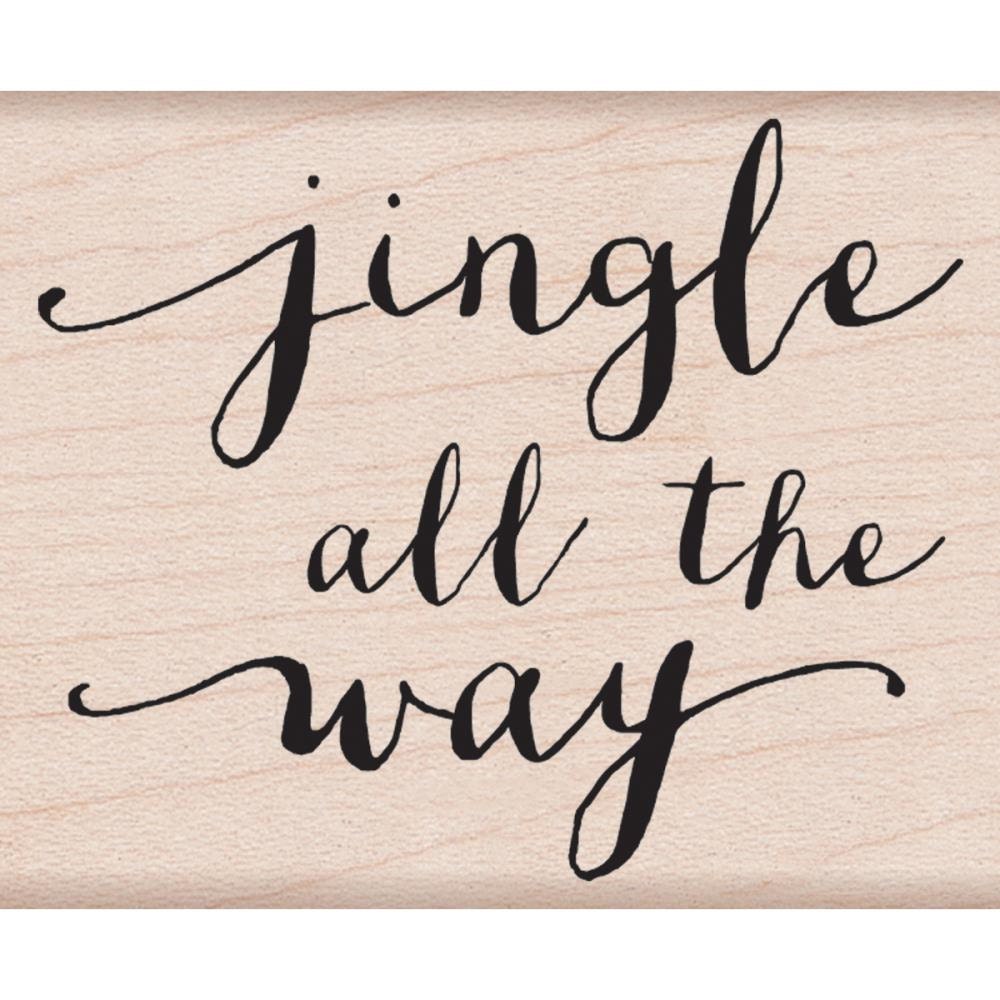 Sello de goma con escritura Jingle