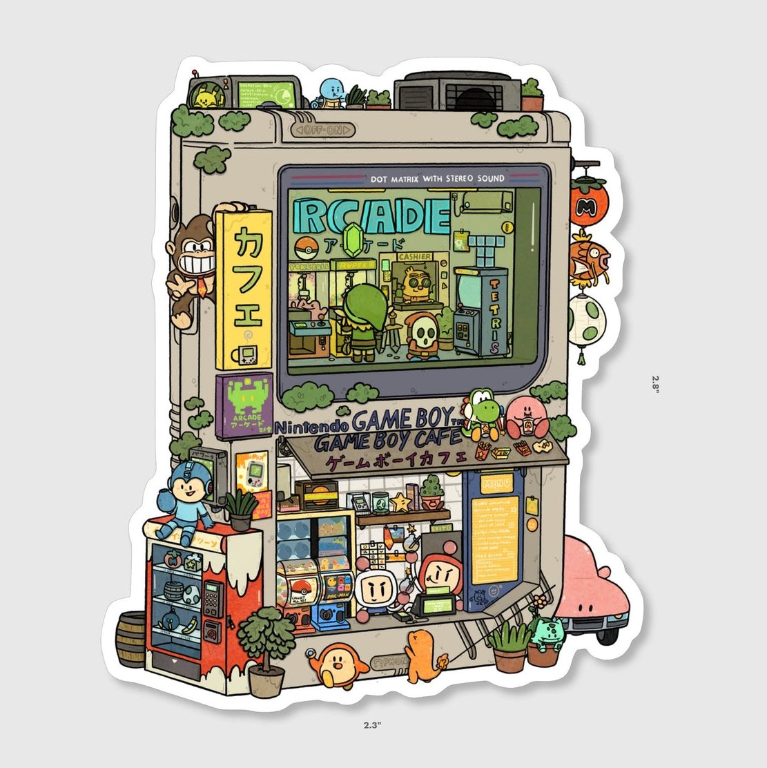 Sushiboiiiyy - Gameboy Arcade Sticker