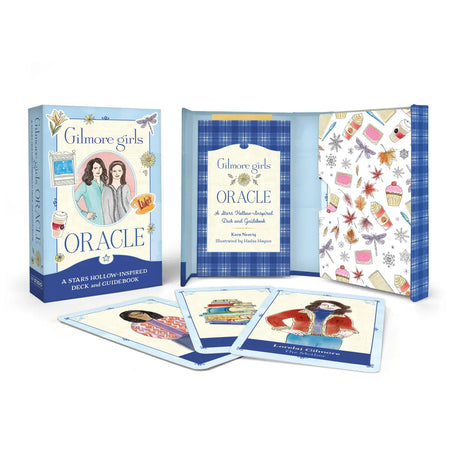 Gilmore Girls Oracle

The Gilmore Girls Oracle, a product of Hachette Book Group, is a unique addition to any Tarot card collection. It combines the world of the beloved Gilmore Girls series with Tarot. Perfect for fans of the show or those who appreciate novel Tarot decks. A unique gaming experience that also serves as a charming novelty item. Add it to your collection today and enjoy the world of Stars Hollow.