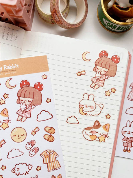 Good Night Sticker Sheet