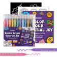 Grabie Bold &amp; Bright Coloring Kit - Essential Color

Unleash your creativity with the Grable Bold &amp; Bright Coloring Kit! This collection is your all-in-one artistic adventure, combining smooth, vibrant acrylic gel pens with high-quality themed coloring books. Whether you are an experienced colorist or just starting out, this kit provides everything you need to transform your drawings, journals, and crafts into dazzling, colorful masterpieces.