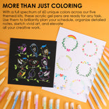 Grabie Bold &amp; Bright Coloring Kit - Forest Color

Unleash your creativity with the Grable Bold &amp; Bright Coloring Kit! This collection is your all-in-one artistic adventure, combining smooth, vibrant acrylic gel pens with high-quality themed coloring books. Whether you are an experienced colorist or just starting out, this kit provides everything you need to transform your drawings, journals, and crafts into dazzling, colorful masterpieces.