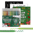 Grabie Bold &amp; Bright Coloring Kit - Forest Color

Unleash your creativity with the Grable Bold &amp; Bright Coloring Kit! This collection is your all-in-one artistic adventure, combining smooth, vibrant acrylic gel pens with high-quality themed coloring books. Whether you are an experienced colorist or just starting out, this kit provides everything you need to transform your drawings, journals, and crafts into dazzling, colorful masterpieces.