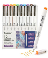 Grabie Waterproof Multiliner Drawing Pens - Multicolor

Define your world in detail with the Grabie 20 Multiliner Drawing Pen Set. This is the definitive collection engineered for artists, illustrators, and designers who demand professional, lasting results. We've combined 10 essential black line work tools and 10 brilliant color fineliners into a single, comprehensive set, empowering you to create everything from intricate sketches to vibrant, archival masterpieces.