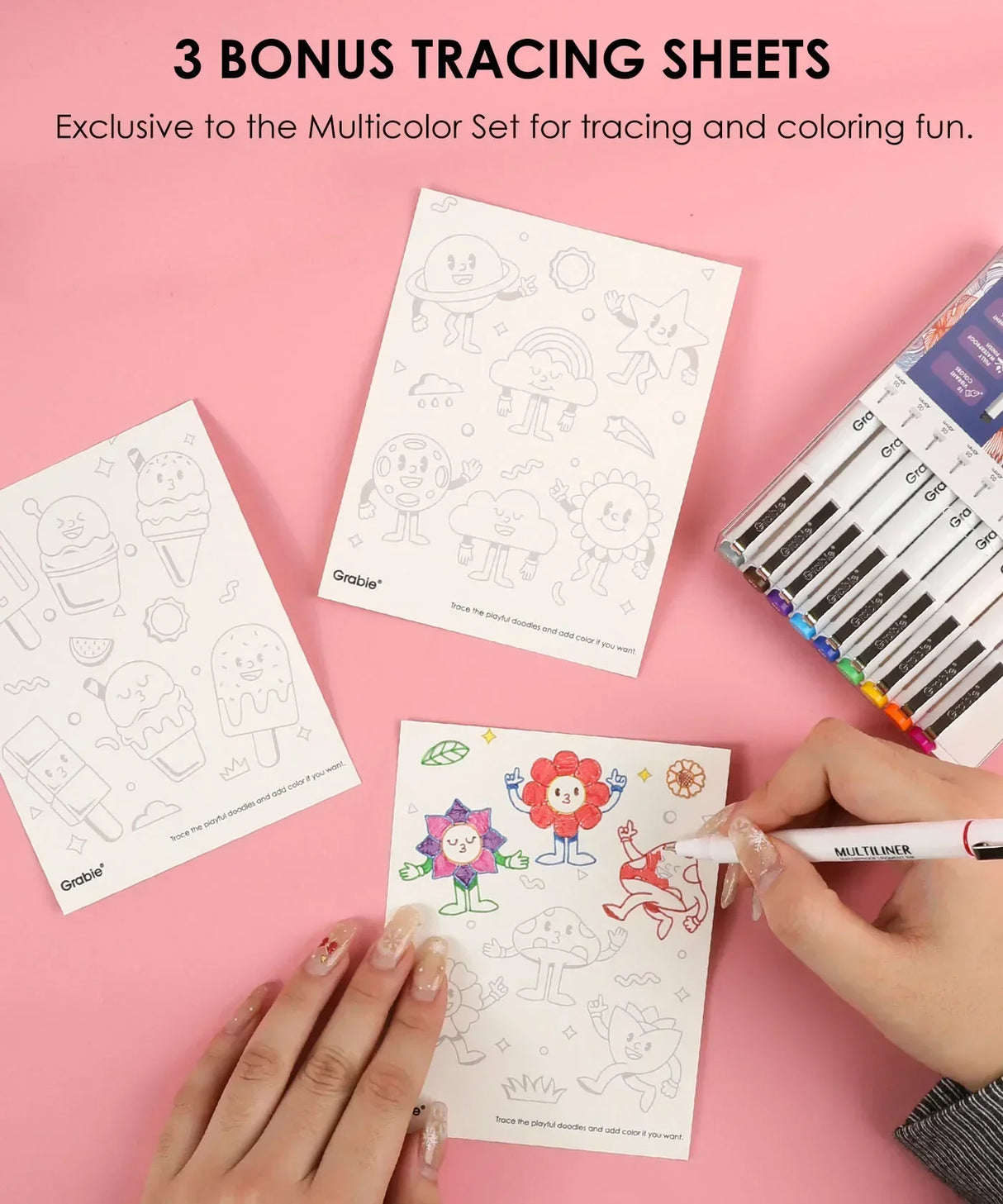 Grabie Waterproof Multiliner Drawing Pens - Multicolor

Define your world in detail with the Grabie 20 Multiliner Drawing Pen Set. This is the definitive collection engineered for artists, illustrators, and designers who demand professional, lasting results. We've combined 10 essential black line work tools and 10 brilliant color fineliners into a single, comprehensive set, empowering you to create everything from intricate sketches to vibrant, archival masterpieces.