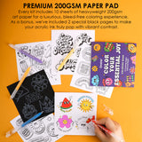 Unleash your creativity with the Grable Bold &amp; Bright Coloring Kit! This collection is your all-in-one artistic adventure, combining smooth, vibrant acrylic gel pens with high-quality themed coloring books. Whether you are an experienced colorist or just starting out, this kit provides everything you need to transform your drawings, journals, and crafts into dazzling, colorful masterpieces. Get ready to experience true color with unmatched performance.