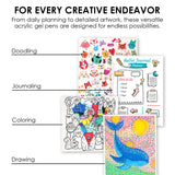 Unleash your creativity with the Grable Bold &amp; Bright Coloring Kit! This collection is your all-in-one artistic adventure, combining smooth, vibrant acrylic gel pens with high-quality themed coloring books. Whether you are an experienced colorist or just starting out, this kit provides everything you need to transform your drawings, journals, and crafts into dazzling, colorful masterpieces. Get ready to experience true color with unmatched performance.