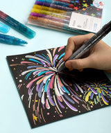 Get ready to elevate your art with our Dual Tone Iridescent Glitter Acrylic Paint Markers! With vibrant colors that shift and sparkle, these markers make every creation a dazzling masterpiece—perfect for unleashing your imagination wherever you go!