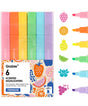 Add a pop of vibrant color and a burst of fruity fragrance to your notes with the Grabie 6 Scented Highlighters set! These premium highlighters combine bold neon inks with a smooth, smudge-free formula that is perfect for studying, planning, and creative journaling.

6 DELICIOUS FRUIT SCENTS - Make your notes smell as good as they look! Each of the six highlighters features its own unique, delightful fruit fragrance corresponding to its neon color: strawberry, orange, lemon, apple, blueberry, and grape.
FAS