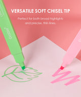 Add a pop of vibrant color and a burst of fruity fragrance to your notes with the Grabie 6 Scented Highlighters set! These premium highlighters combine bold neon inks with a smooth, smudge-free formula that is perfect for studying, planning, and creative journaling.

6 DELICIOUS FRUIT SCENTS - Make your notes smell as good as they look! Each of the six highlighters features its own unique, delightful fruit fragrance corresponding to its neon color: strawberry, orange, lemon, apple, blueberry, and grape.
FAS