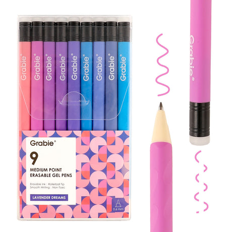 Explore endless creativity with our Medium Point Erasable Gel Pen Sets, featuring vibrant colors across four unique palettes. Perfect for note-taking, journaling and more.

VIBRANT COLOR COLLECTION - Elevate your creativity with our Medium Point Erasable Gel Pen Sets, featuring four unique palettes: Classic for timeless hues, Whimsical Whirls for pastels, Rustic Reverie for warm Morandi tones, and Lavender Dreams for dreamy blues and purples.

SMOOTH WRITING EXPERIENCE - The 0.6mm medium point delivers cons