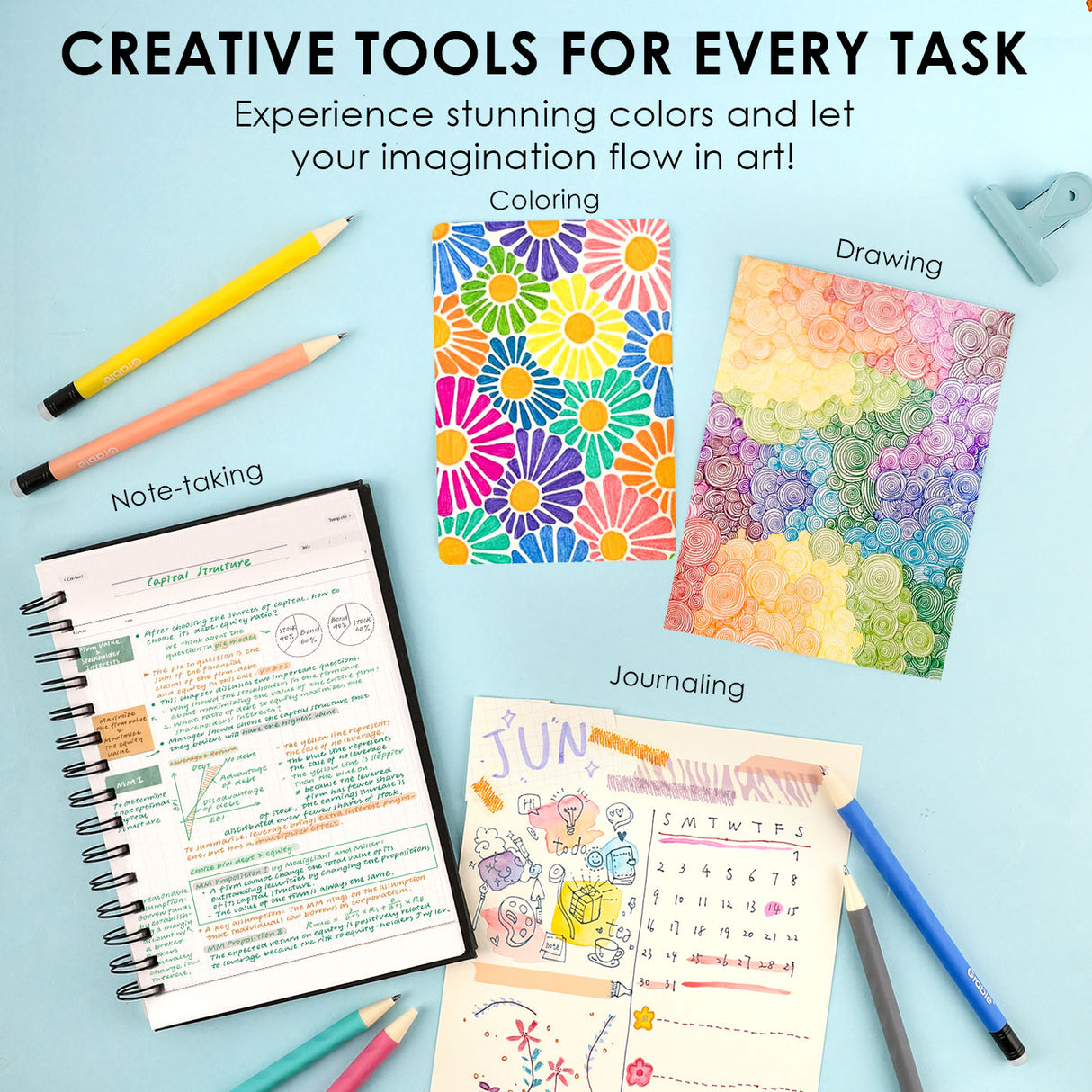 Explore endless creativity with our Medium Point Erasable Gel Pen Sets, featuring vibrant colors across four unique palettes. Perfect for note-taking, journaling and more.

VIBRANT COLOR COLLECTION - Elevate your creativity with our Medium Point Erasable Gel Pen Sets, featuring four unique palettes: Classic for timeless hues, Whimsical Whirls for pastels, Rustic Reverie for warm Morandi tones, and Lavender Dreams for dreamy blues and purples.

SMOOTH WRITING EXPERIENCE - The 0.6mm medium point delivers cons