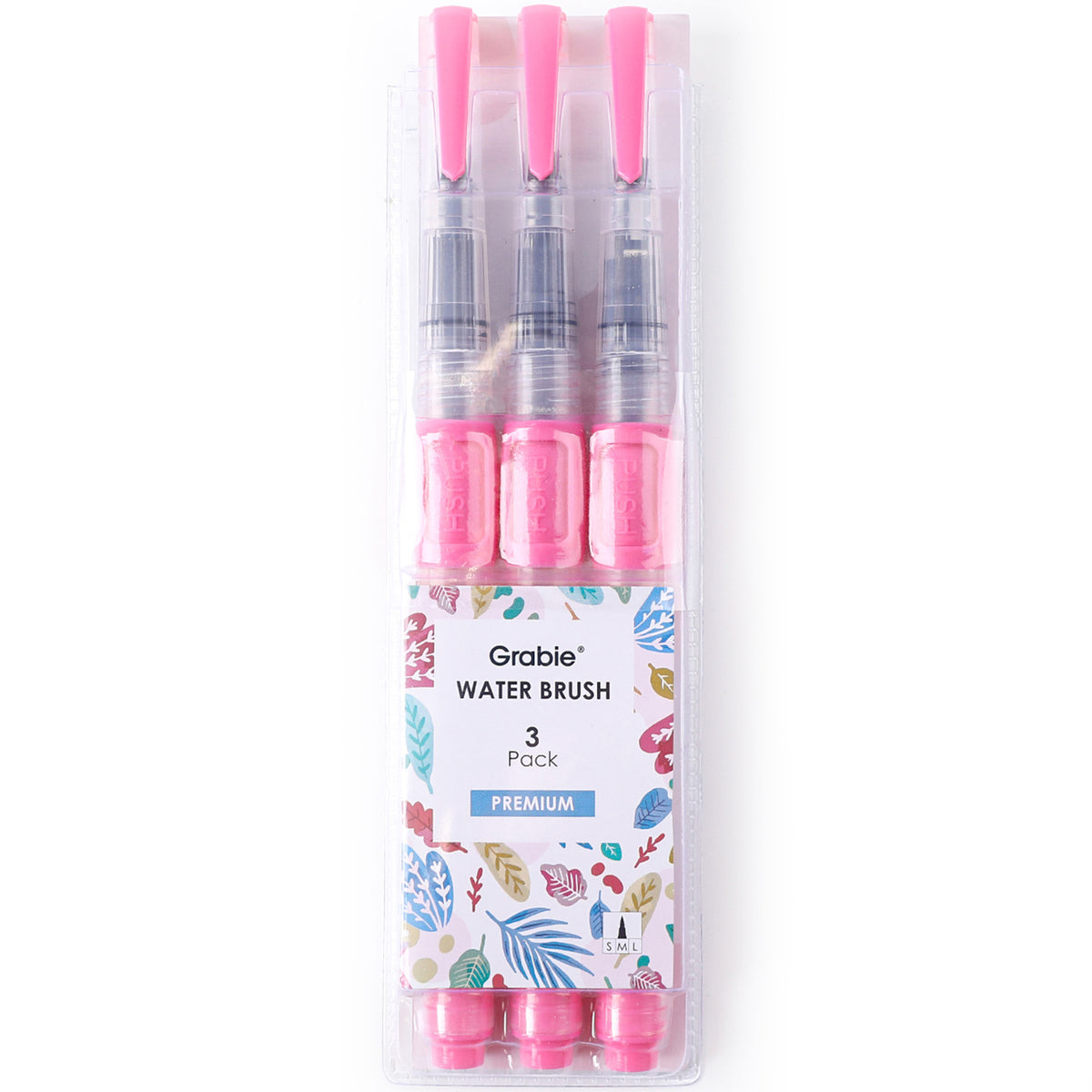 Embrace certainty in your artistic journey with Grabie's set of 3 water brush pens! Perfect for creating stunning watercolor paintings, captivating gouache artworks, and intricate calligraphy, this premium collection features durable nylon brush tips that provide sensitive responses for fine lines.  

DURABLE NYLON BRUSH TIPS - Hold their point and withstand wear, delivering delicate lines or pools of color. 

ASSORTED TIPS & PRECISE WATER FLOW - Although durable, the fiber tips maintain their shape for fin