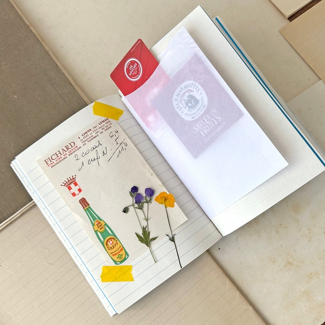 Mercería Estilo Vintage Diario Papeles Reciclados