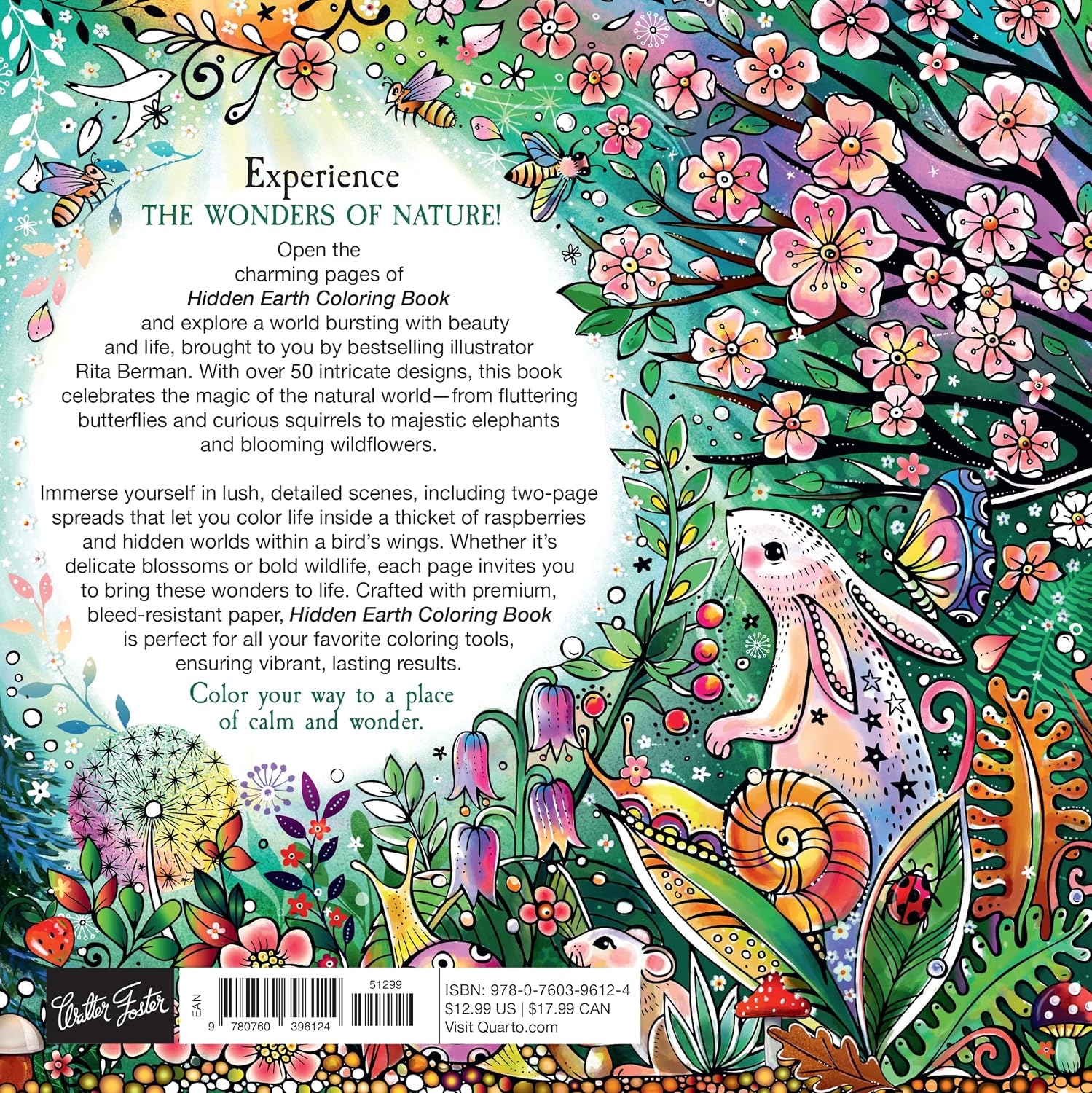 Journey into the Hidden Earth Coloring Book, a captivating exploration of nature’s wonders, brought to life through intricate illustrations by best-selling author Rita Berman.
