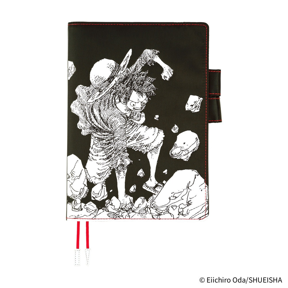 Hobonichi Techo 2026 Cousin A5 Book & Cover - ONE PIECE magazine Straw Hat Luffy (Black)