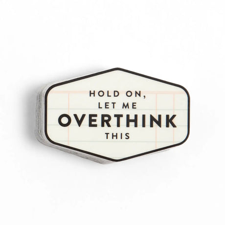 Introducing our Hold On, Let Me Overthink This Decal Sticker—a must-have for every overthinker! This playful sticker captures those moments when you need extra time to ponder life’s dilemmas. Perfect for your laptop or planner, it’s a lighthearted reminder that it’s okay to take your time. It also makes a great gift for friends who share your overthinking tendencies—because who doesn’t appreciate a little humor? Embrace your unique thought process and let the world know: sometimes, you just need to pause an