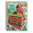 Inside verse: May this season be filled with endless delights

• Size: A6, 4.6" x 6.4"
• Pre-priced
• Paired with a Brown Kraft envelope
• Printed in the USA on high-quality recycled post-consumer waste paper

About The Artist: Katie Daisy was raised by the birds and warm breezes of small-town Lindenwood, Illinois, brought up among the wildflowers with roots planted deeply in the natural world. Working in watercolor and acrylic paint, Katie strives to capture the magic and beauty of a life lived in harmony 