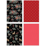 Spruce up your cards and paper crafts with our exclusive 6"x8.5" cardstock pads! Packed with charming traditional Christmas patterns, plus a sprinkle of rustic and modern styles, this paper pad offers 24 double-sided sheets featuring 24 coordinating designs. Printed on smooth satin finish 65# cover cardstock, it delivers a luxurious touch while being acid and lignin-free for lasting quality. Made with love in the USA!