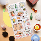 Art by: @eveandersondraws
One sticker sheet is included.
Top Coating: None
Adhesive Layer: Paper
Backing Layer: Paper
Size: 6.69"x3.54"
Weight-0.03oz
1 Sheet Included